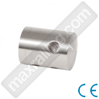 Държач на въже 4мм.с плоска основа. Неръждаема стомана AISI 304. Сатенирана.